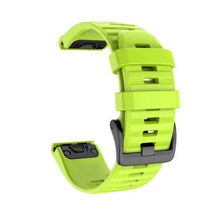 QuickFit Silicone Strap for the Garmin Descent MK1/MK2/MK2i, Enduro/2, Tactix Delta (26mm) (10 colours available)