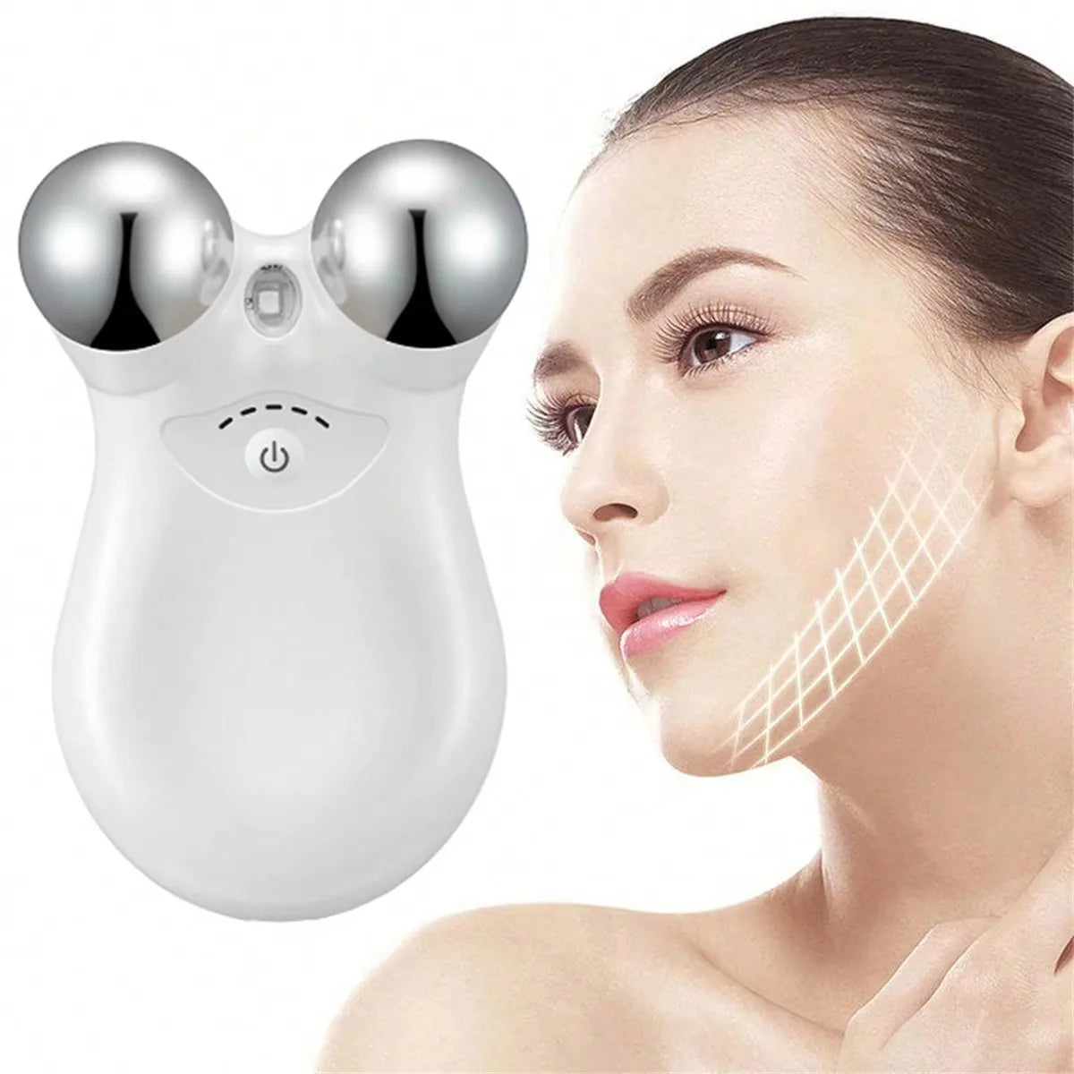 EMS Microcurrent Face Massager – RF Skin Lifting & Firming Device