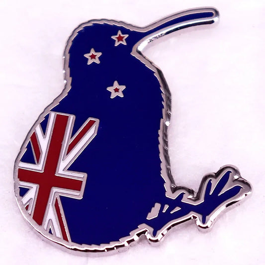 New Zealand Kiwi Bird Enamel Pin