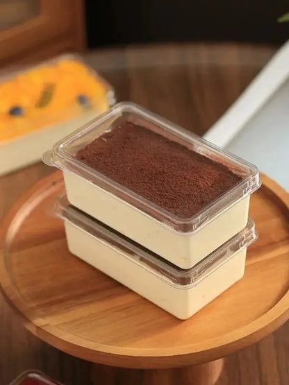 20-Pack 280ml Clear Tiramisu Dessert Cups with Lids – Disposable Mousse & Cake Packaging