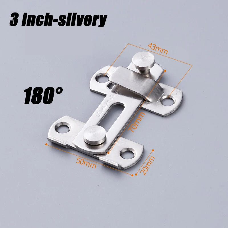 Sliding Barn Door Latch – Heavy Duty Right Angle Hook & Eye Lock for Doors, Gates & Cabinets