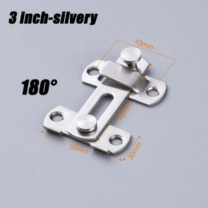 Sliding Barn Door Latch – Heavy Duty Right Angle Hook & Eye Lock for Doors, Gates & Cabinets