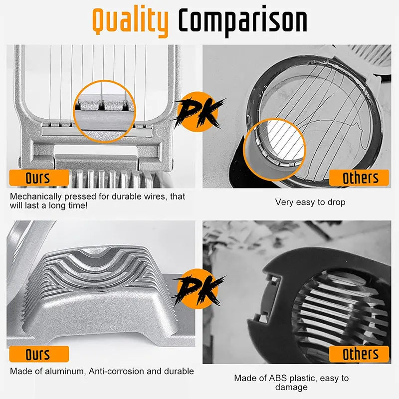 Heavy Duty Egg Slicer – Aluminium Egg & Fruit Cutter