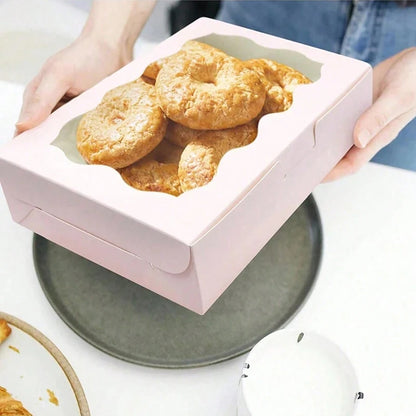 Kraft Paper Gift Boxes with Window – Cake, Candy & Treat Packaging Boxes