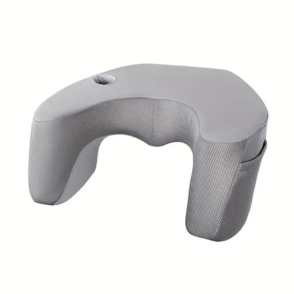 Gaming Lap Desk Pillow – Sofa Arm Rest Cushion with Cup Holder, Phone Stand & Storage Pockets