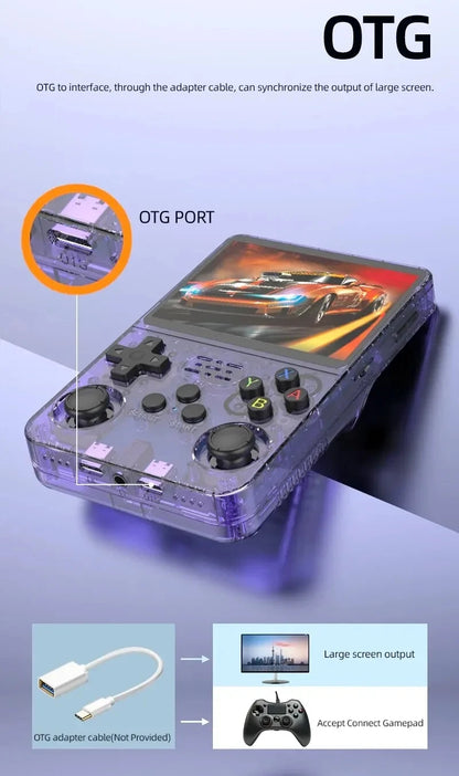 R36S Retro Handheld Game Console – Linux Gaming Console with 3.5" IPS Display (64GB / 128GB)