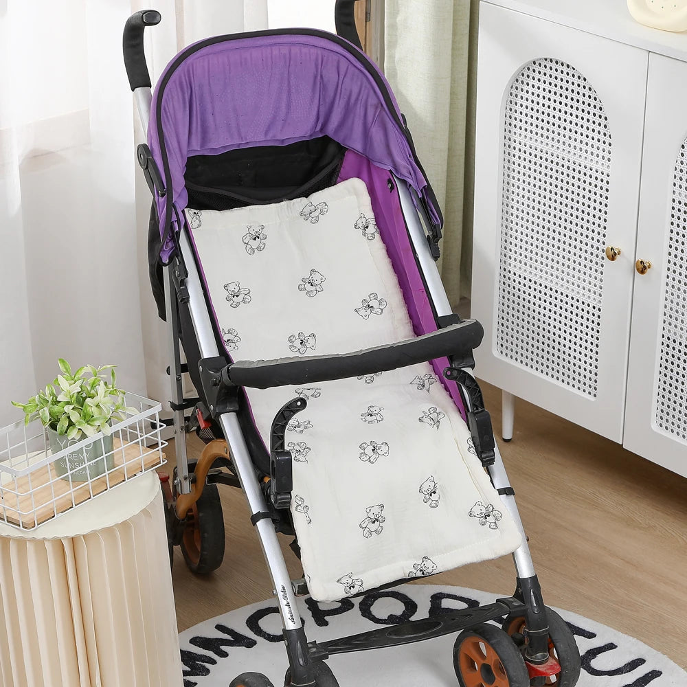 Baby Stroller Seat Cushion – Soft Breathable Pushchair Mattress Pad