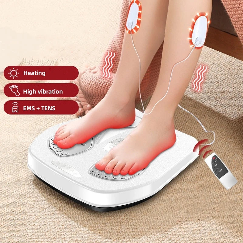 Vibration Foot & Leg Massager with Heat – Adjustable Electric Relaxation Machine with Remote Control
