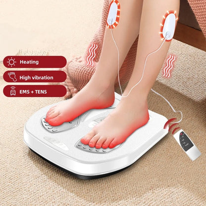 Vibration Foot & Leg Massager with Heat – Adjustable Electric Relaxation Machine with Remote Control
