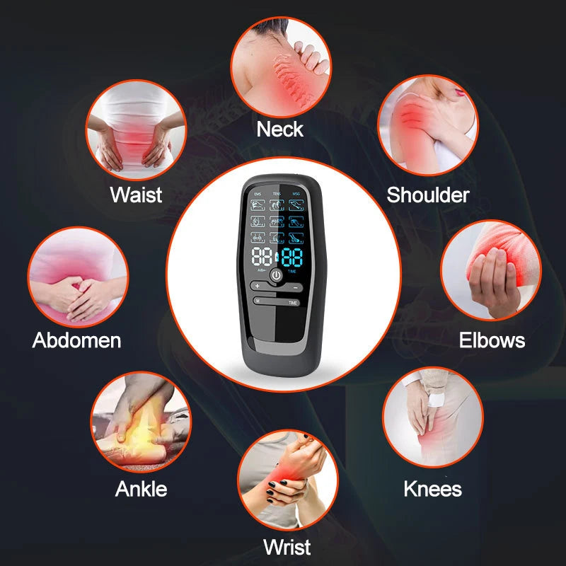 TENS Muscle Stimulator – Electric Pulse Massager for Muscle Relaxation