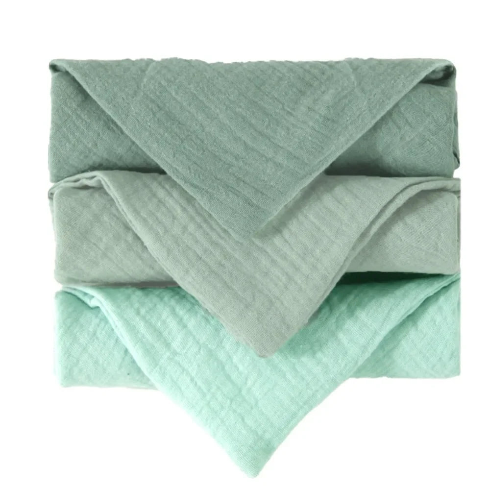 6-Layer Cotton Baby Washcloths – Soft Muslin Burp Cloths & Face Towels (3 or 5 Pack)