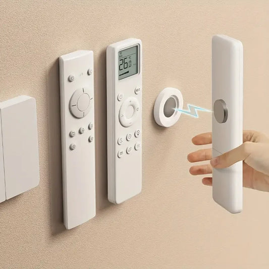 Magnetic Remote Control Holder (3PCS) – No-Drill Wall Mount Organiser