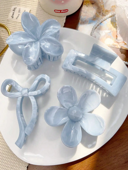 4-Piece Bow Hair Claw Clip Set