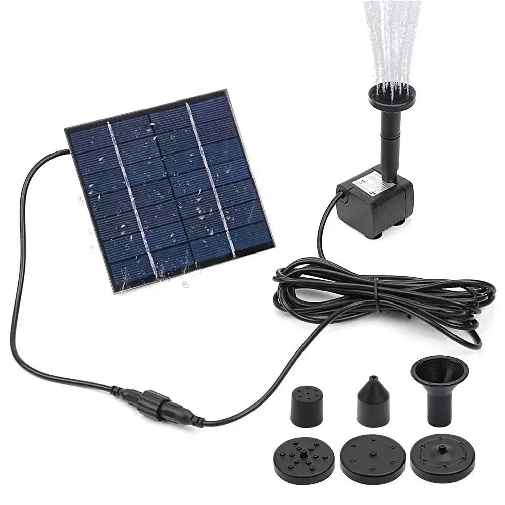 1.4W Mini Solar Fountain Pump Kit – Solar Water Pump for Bird Baths & Garden Ponds