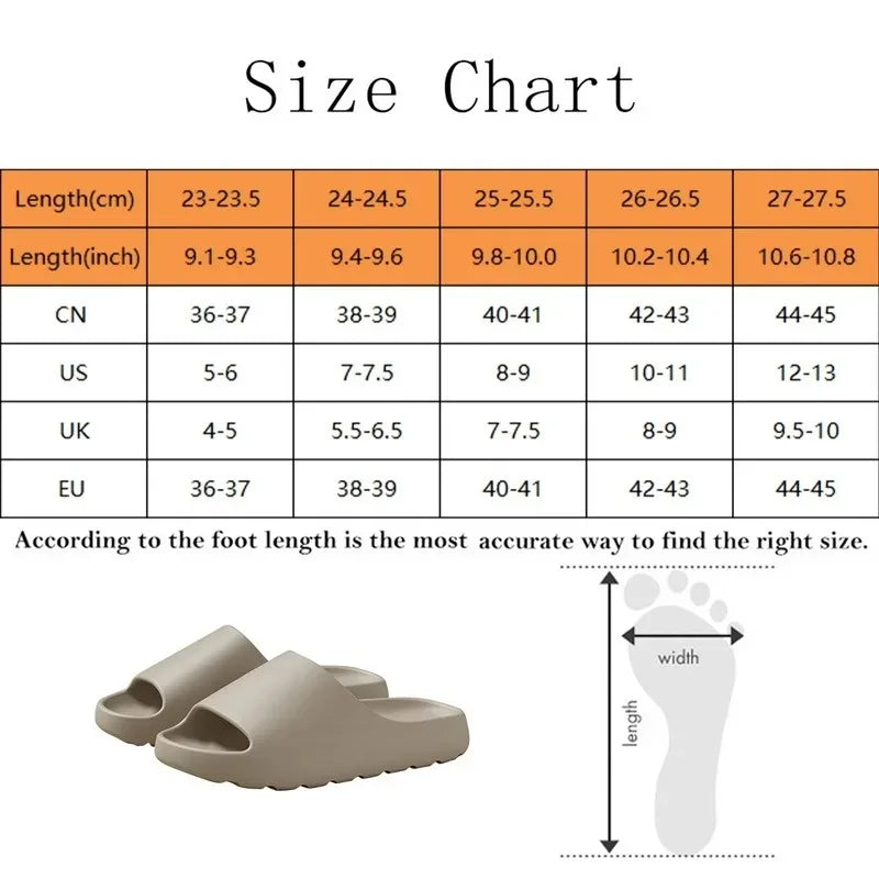 Cloud Slides EVA Sandals – Thick Sole Comfort Slippers