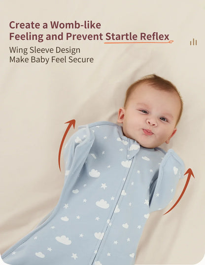Lightweight Baby Sleep Sack – Breathable Cotton Swaddle Bag
