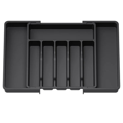Adjustable Cutlery Drawer Organiser – Expandable Kitchen Utensil Tray