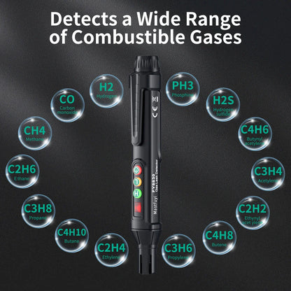 Portable Gas Leak Detector with Audible & Visual Alarm