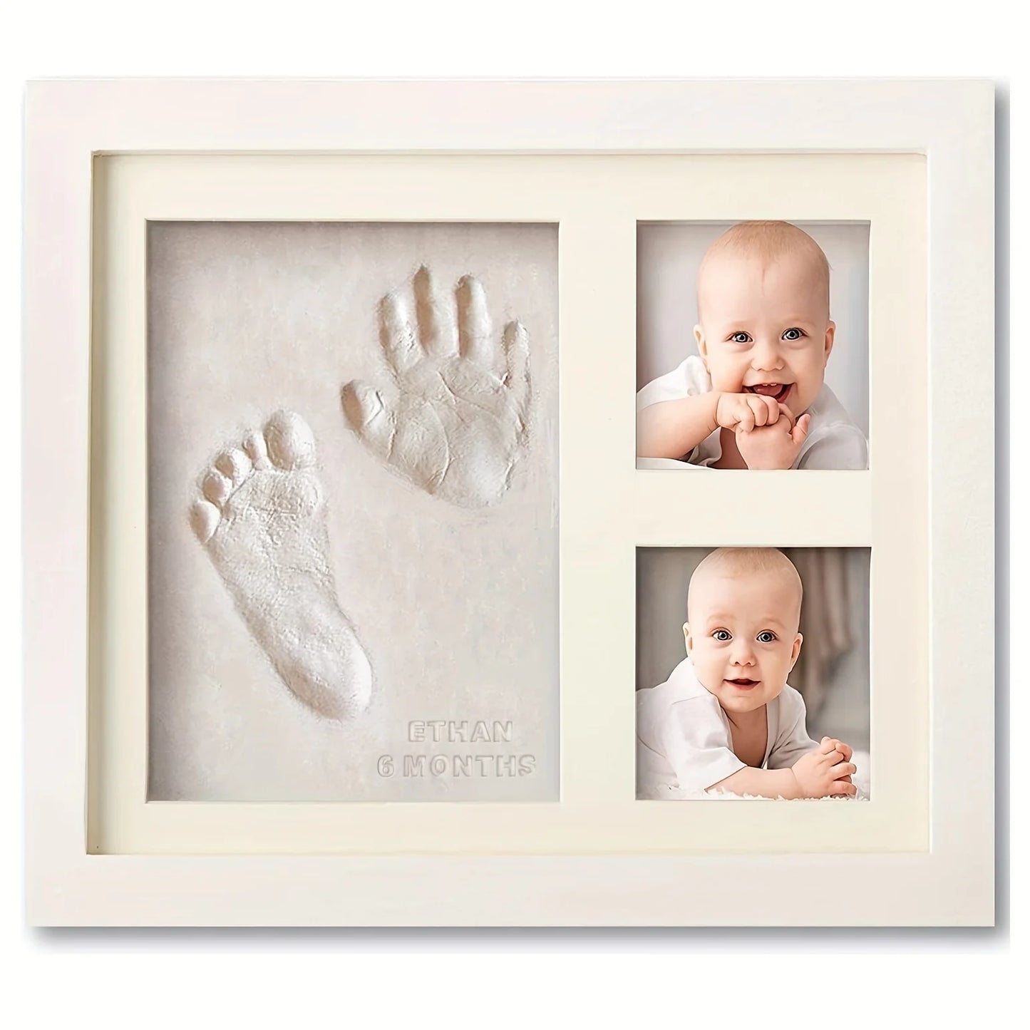 Baby Hand & Footprint Photo Frame Kit – Keepsake Memory Frame