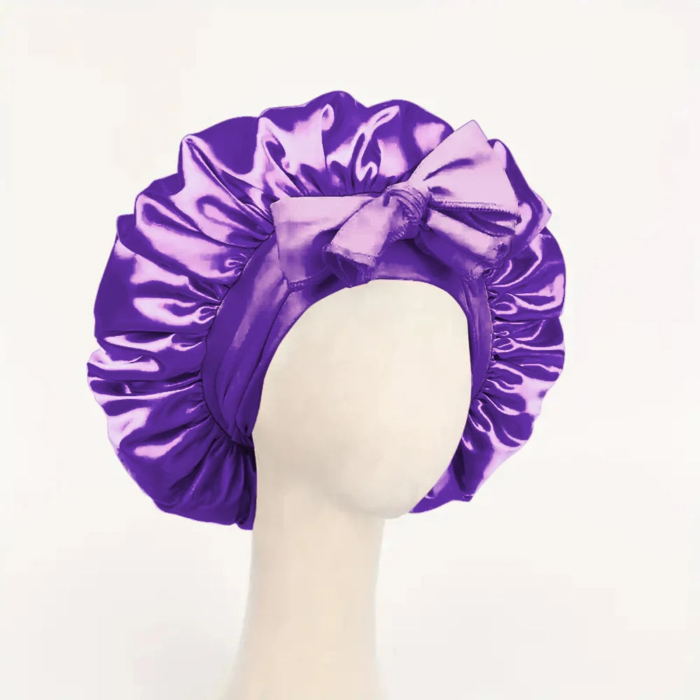 Adjustable Satin Sleep Bonnet