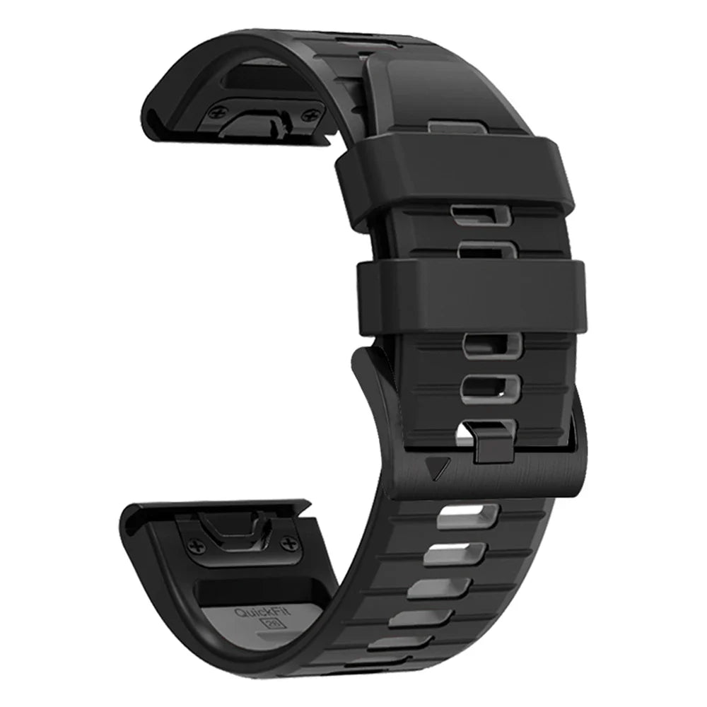 QuickFit Silicone Sports Strap for the Garmin (22mm/26mm) (wide compatibility & 22 colours)