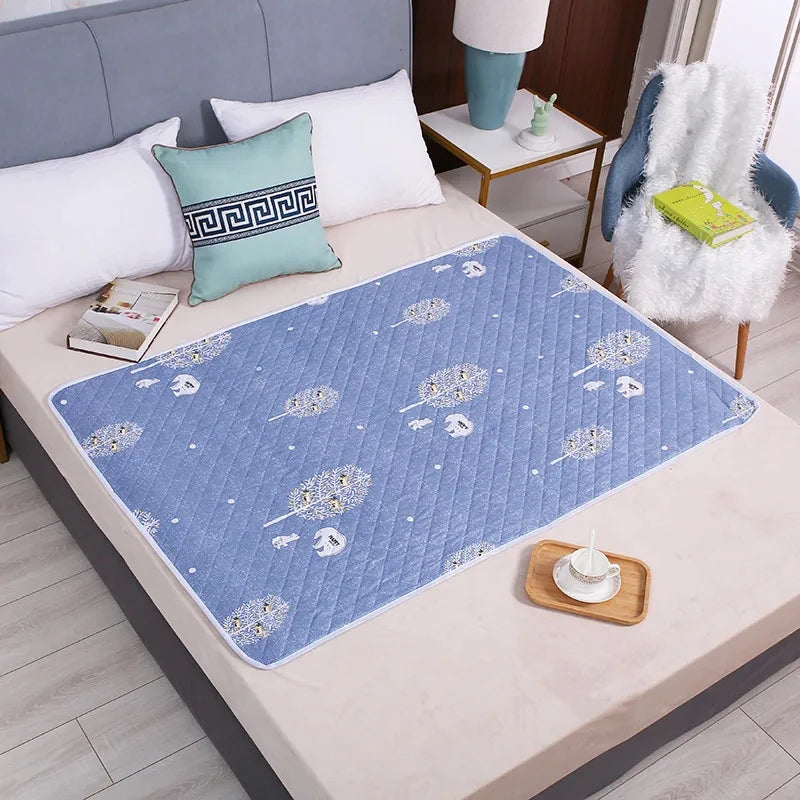 Reusable Waterproof Bed Protector Mat – Washable Mattress Pad for Babies, Toddlers & Pets