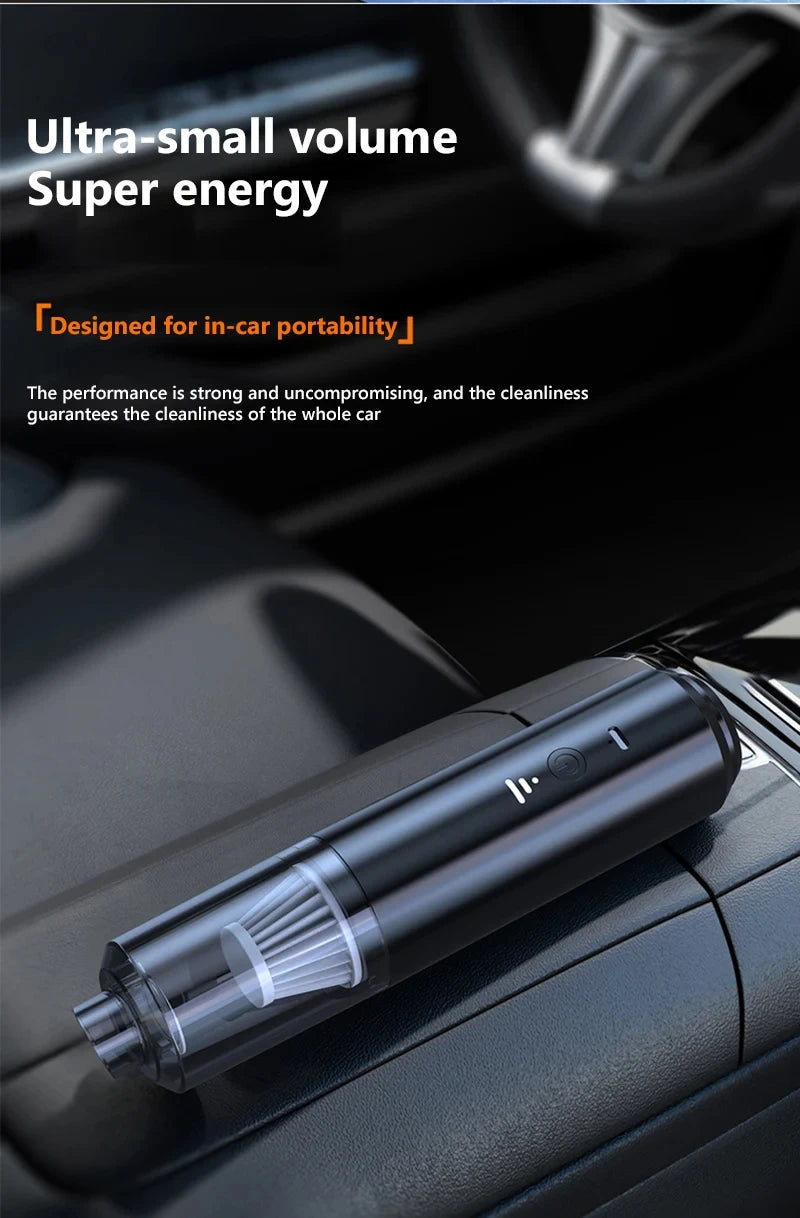 4-in-1 Handheld Car Vacuum & Air Blower – Wireless Portable