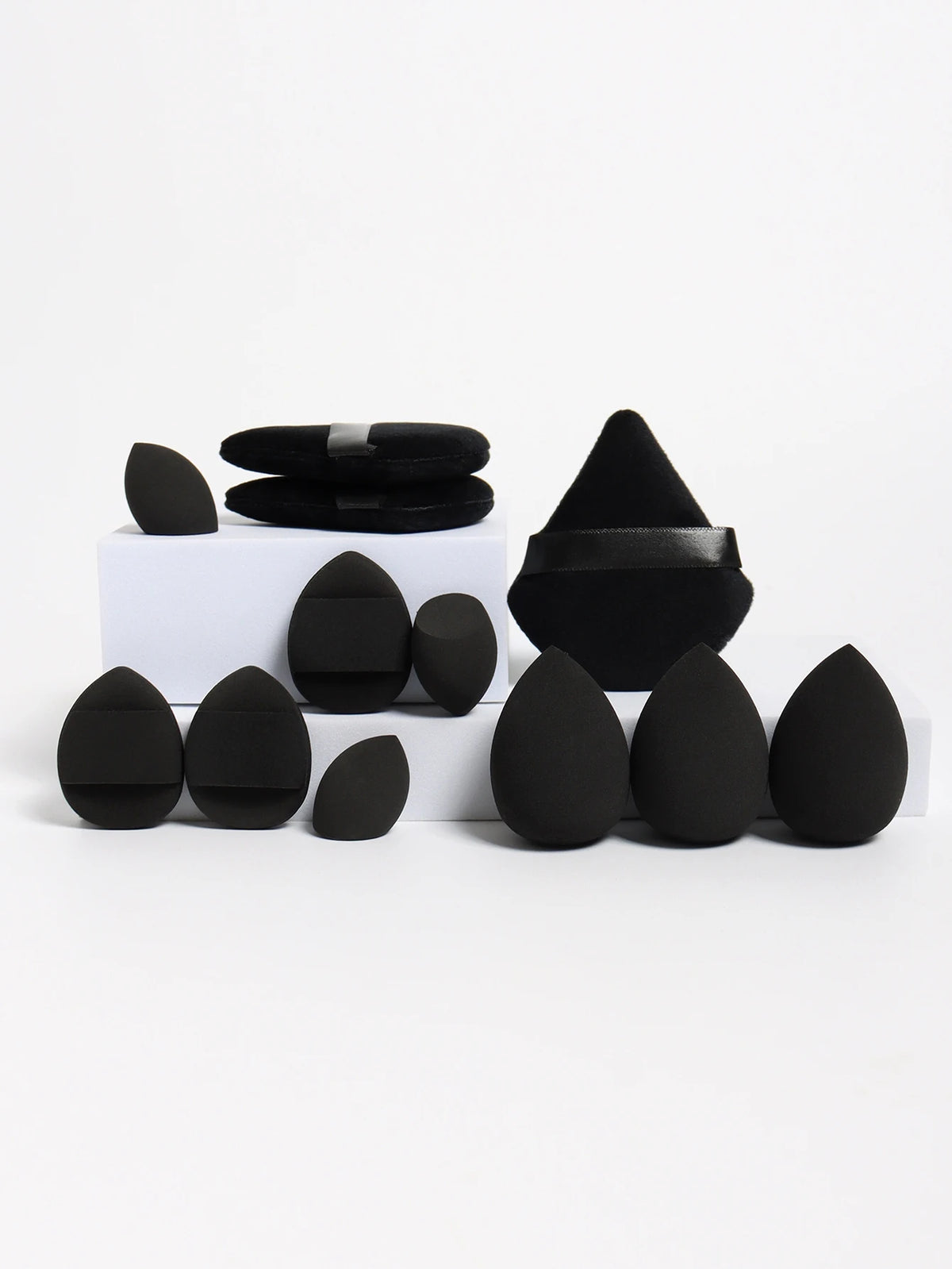 12-Piece Makeup Sponge & Powder Puff Set – Beauty Blenders, Cushion Puffs & Mini Makeup Sponges