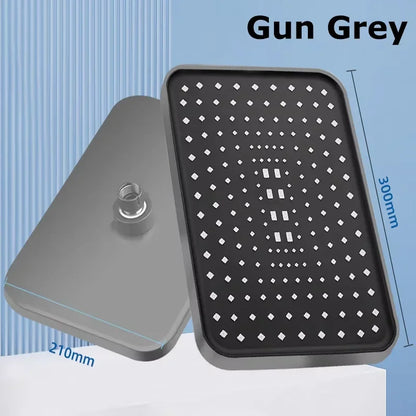 14" High Pressure Rain Shower Head – 360° Adjustable Water-Saving Design