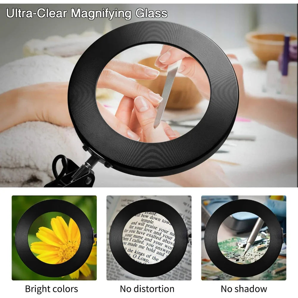 72LED 8X/10X USB Magnifying Glass with 3 Colours Light (10 different variants available)