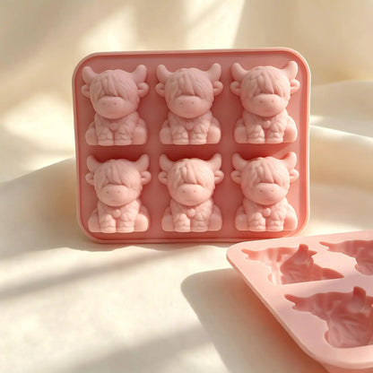 Highland Cow Silicone Ice Cube Mould – Cute 3D Ice Tray for Drinks & Cocktails