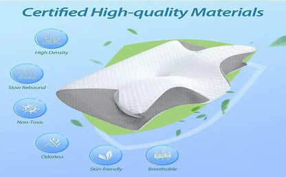 Ergonomic Cervical Neck Pillow – Butterfly Memory Foam Sleeping Pillow