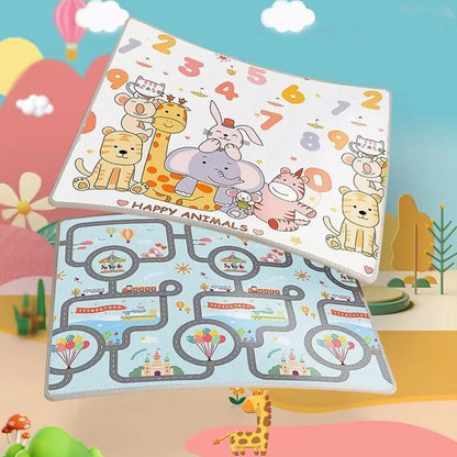 Foldable Baby Play Mat – Non-Toxic Double-Sided Crawling & Activity Mat