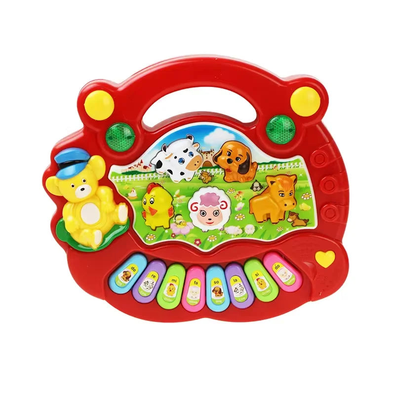 Kids Learning Piano Toy – Musical Keyboard with Animal Sounds & Lights