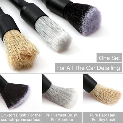 Car Detailing Brush Kit – Interior & Exterior Cleaning Brushes for Cars