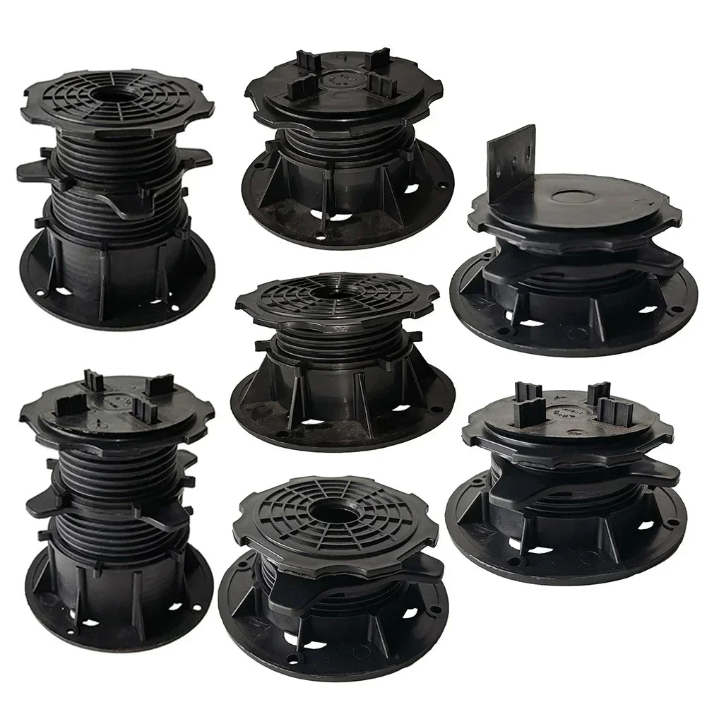Adjustable Decking Support Pedestals (4pcs) – Leveling Base for Outdoor Flooring