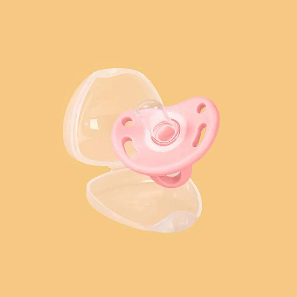 Silicone Baby Pacifier with Storage Case – Safe Soother (0–12 Months)