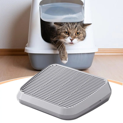 Double-Layer Cat Litter Catcher Step – Non-Slip Litter Trapping Tray