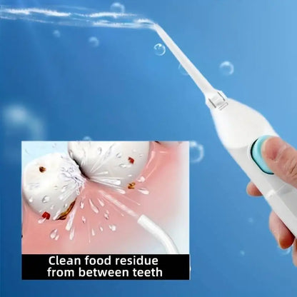 Portable Manual Water Flosser – High Pressure Oral Irrigator for Teeth & Gum Care