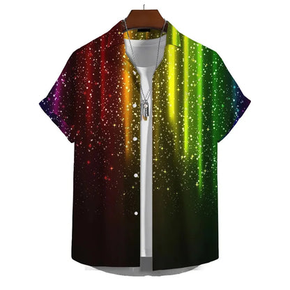 Men’s 3D Print Rainbow Shirt (10 different designs available)
