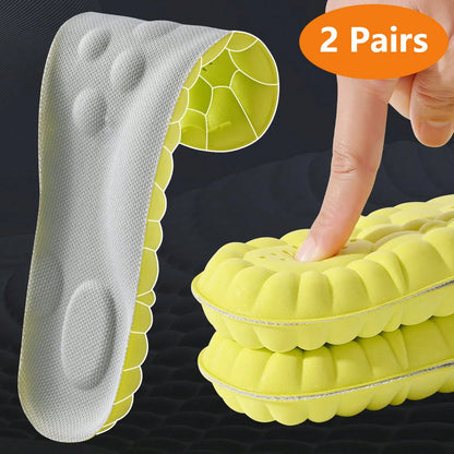 Sports Comfort Insoles – Breathable Arch Support & Shock Absorbing Shoe Inserts (2 or 4 Pairs)