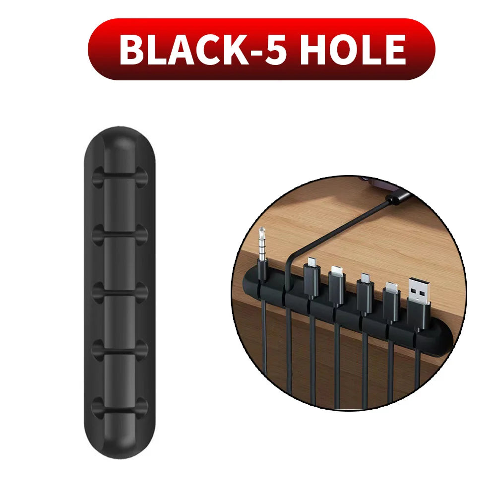 Adhesive Cable Clips – Self-Adhesive Cord Organisers for Desk, Charging & Home Office