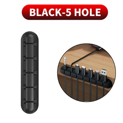 Adhesive Cable Clips – Self-Adhesive Cord Organisers for Desk, Charging & Home Office