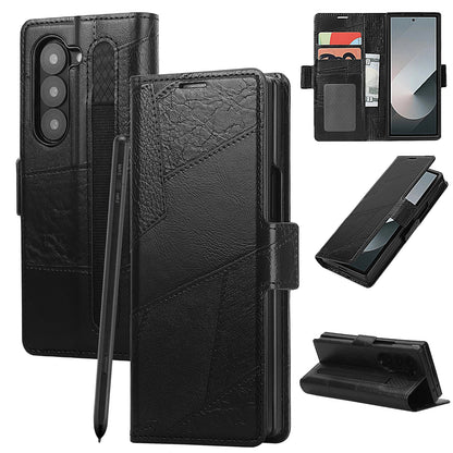 Flip Leather Phone Case for the Samsung Galaxy Z Fold7 (2 colours available)