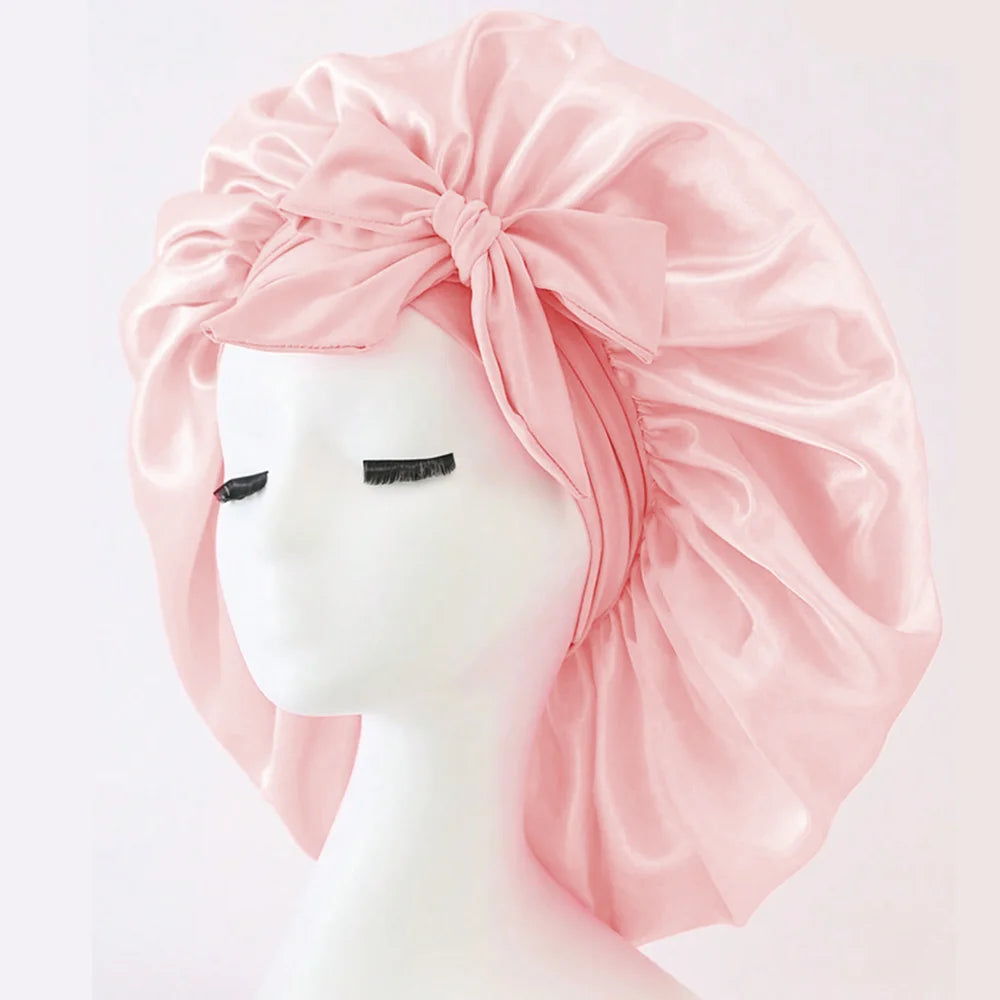 Adjustable Satin Sleep Bonnet