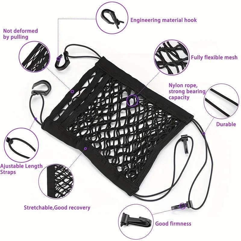 Seat Back Partition & Mesh Storage Net