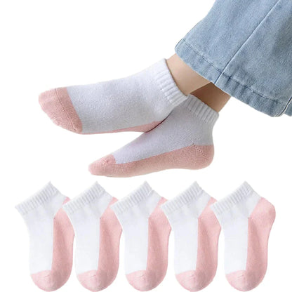 5 Pairs of Cotton Socks – For Boys & Girls (1–12 Years)
