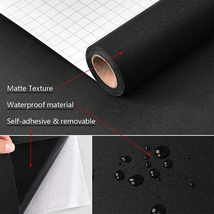 Waterproof Self-Adhesive Wallpaper (14 colours available)