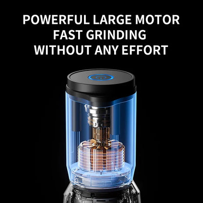 USB Rechargeable Electric Salt & Pepper Grinder – Adjustable Ceramic Spice Mill