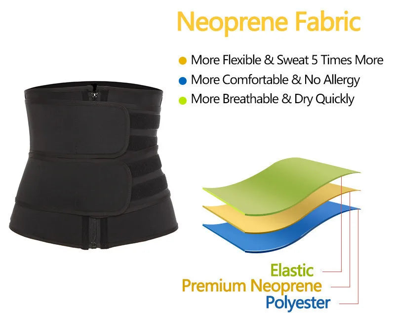 Fitness Waist Trainer – Slimming & Support Sweat Band